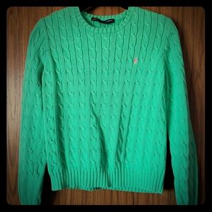 Ralph Lauren Sport Green Knit Sweater